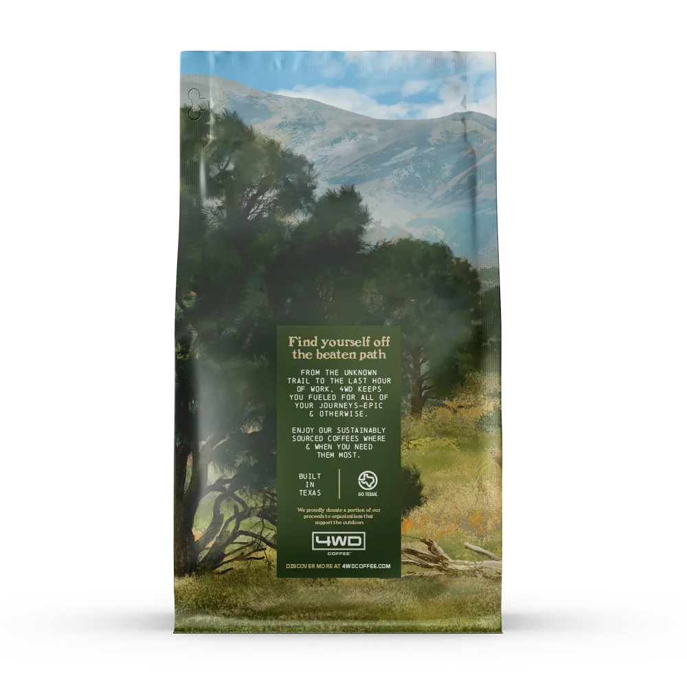 Arabica coffee beans with piñon nutty essence.