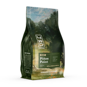 Brewed medium roast coffee enriched with the nutty flavor of piñon.