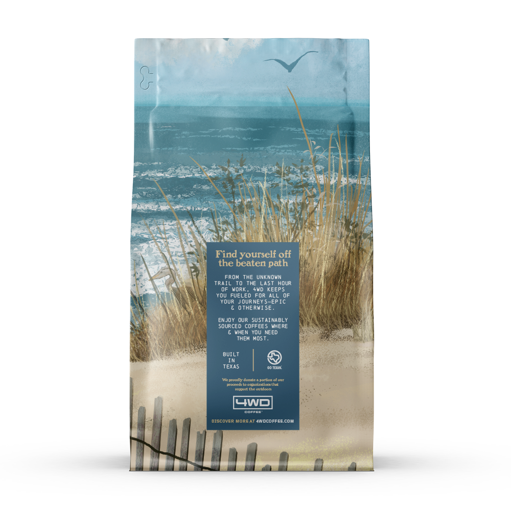Smooth and balanced medium roast Arabica coffee beans.