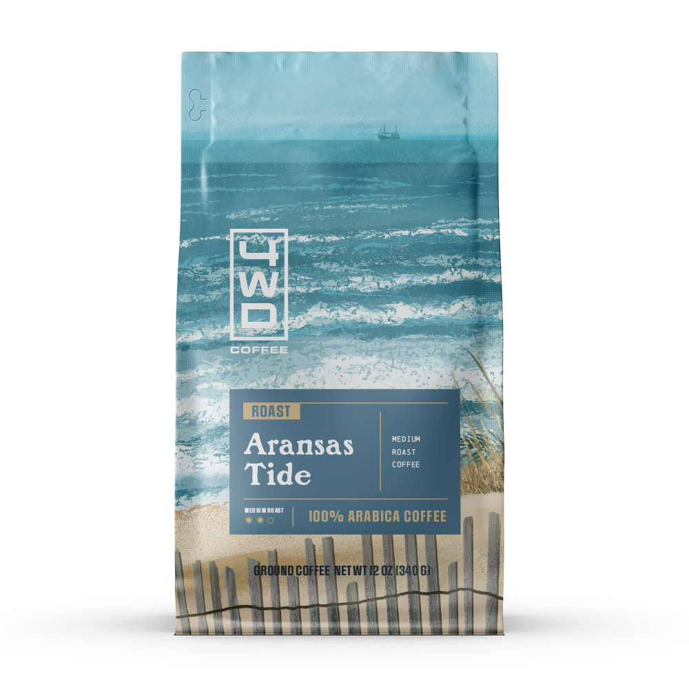Organic medium roast coffee crafted from 100% Arabica beans.