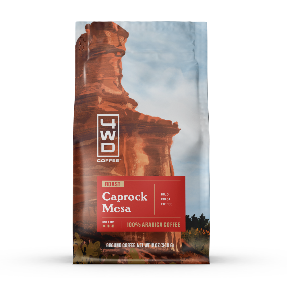 Bold roast coffee with smoky notes and smooth finish.