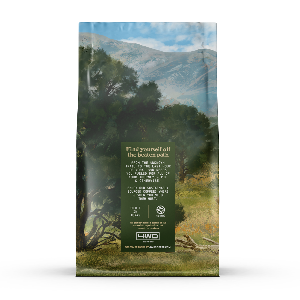 Arabica coffee beans with piñon nutty essence.